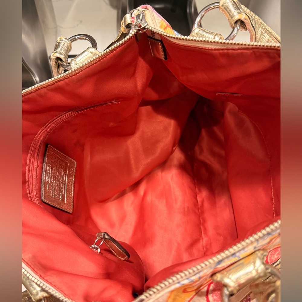 Coach Poppy Dream Signature Glam Tote Bag - Picture 8 of 9